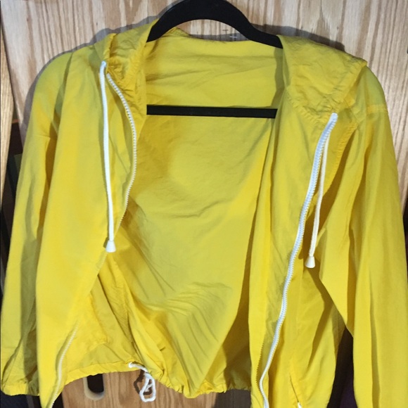 Brandy Melville Jackets & Blazers - yellow windbreakerrrr